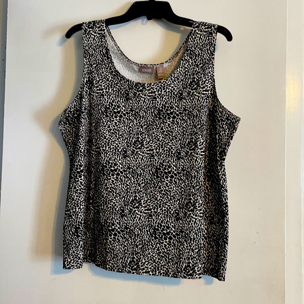 Black & white tank top